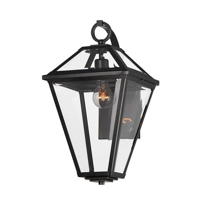 Maxim Lighting Prism 1 Light 20" Outdoor Wall Mount, Black/Clear - 30566CLBK