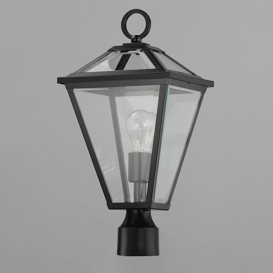 Maxim Lighting Prism 1 Light Outdoor Post Lantern, Black/Clear