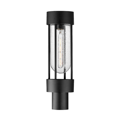 Maxim Lighting Millennial 1Lt Outdoor Pole/Post Mount, Black/Seedy - 30580CDBK