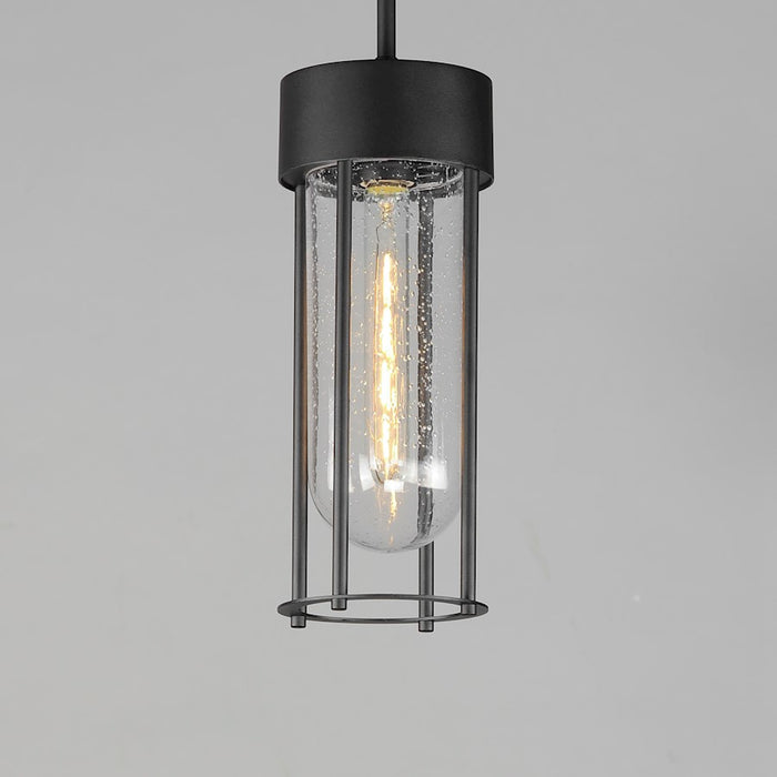 Maxim Lighting Millennial 1Lt Outdoor Hanging Lantern, Black/Seedy