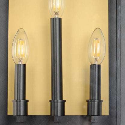 3 Light Outdoor Wall Sconce