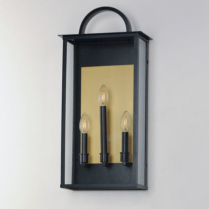 3 Light Outdoor Wall Sconce