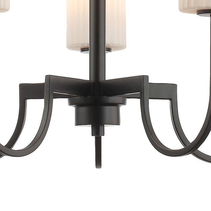 Maxim Lighting Town And Country Chandelier, Black/White