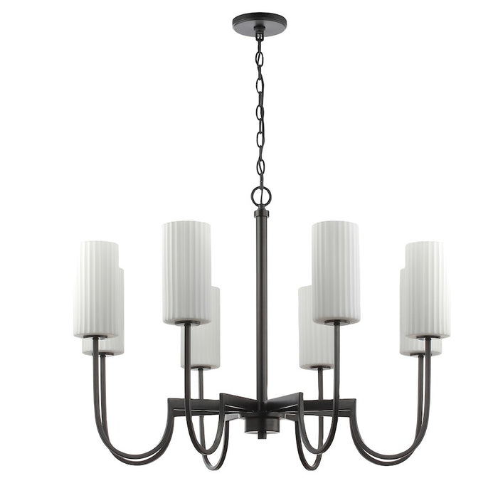 Maxim Lighting Town And Country Chandelier, Black/White