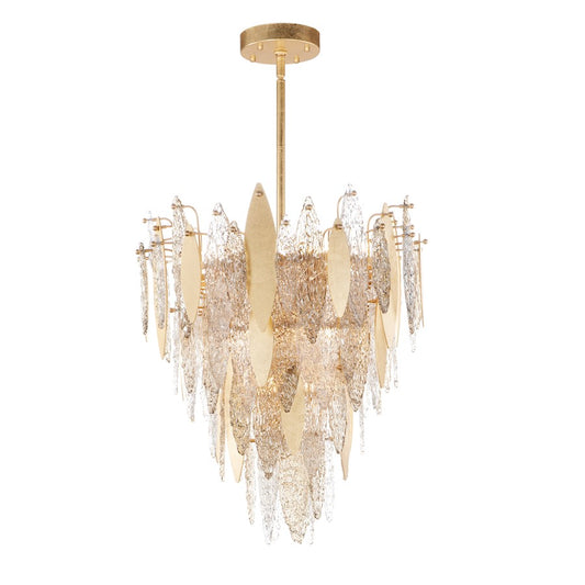 Maxim Lighting Majestic 12-Light Chandelier in Gold Leaf - 32325CLCMPGL