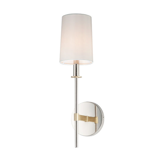 Uptown Wall Sconce, Satin Brass/Nickel