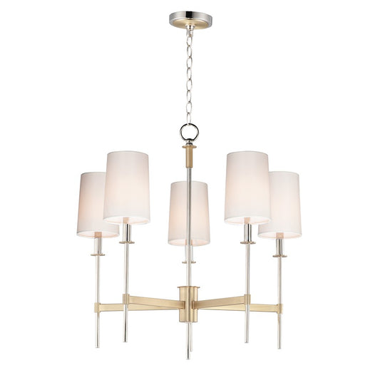 Uptown Chandelier, Satin Brass