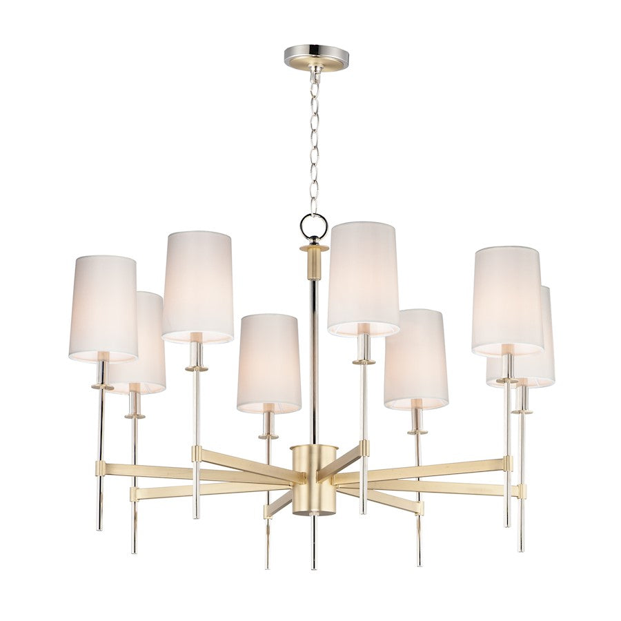 Uptown Chandelier, Satin Brass