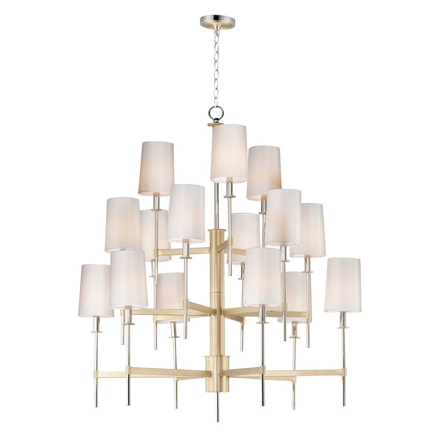 Uptown Chandelier, Satin Brass