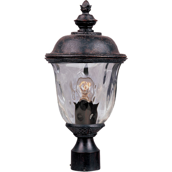Maxim Lighting Carriage House DC Pole/Post Lantern, Bronze/Water - 3426WGOB