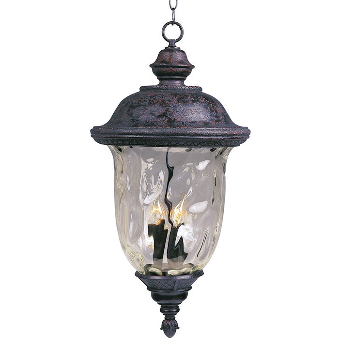 Maxim Carriage House DC 3-Light Outdoor Hanging Lantern, Bronze