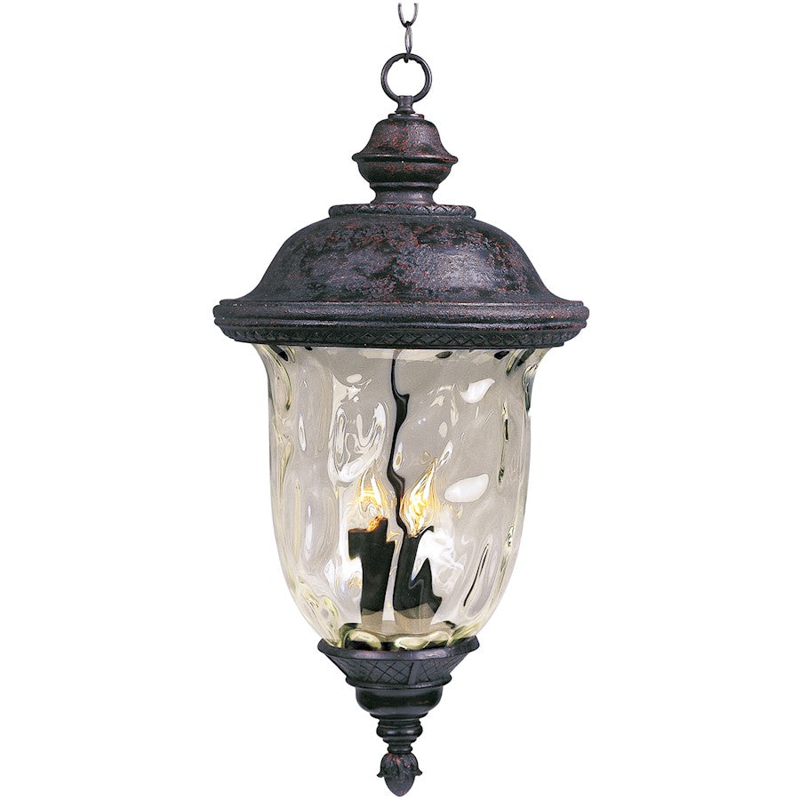 Maxim Carriage House DC 3-Light Outdoor Hanging Lantern, Bronze