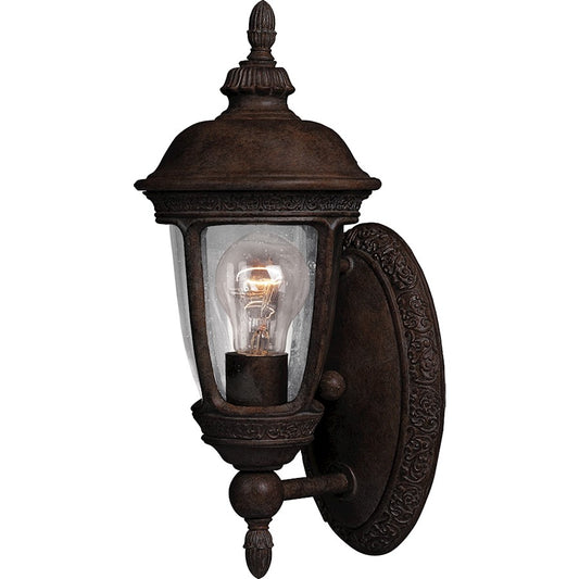 Maxim Knob Hill Cast 1-Light Outdoor Wall Lantern, Sienna