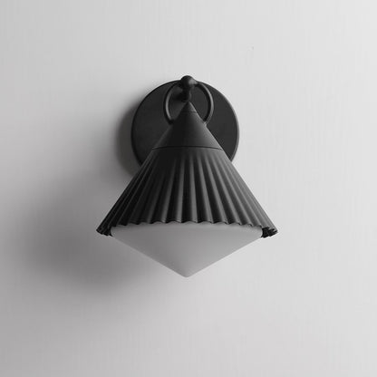 Maxim Lighting Odette 1 Light Outdoor Wall Mount, Black/White