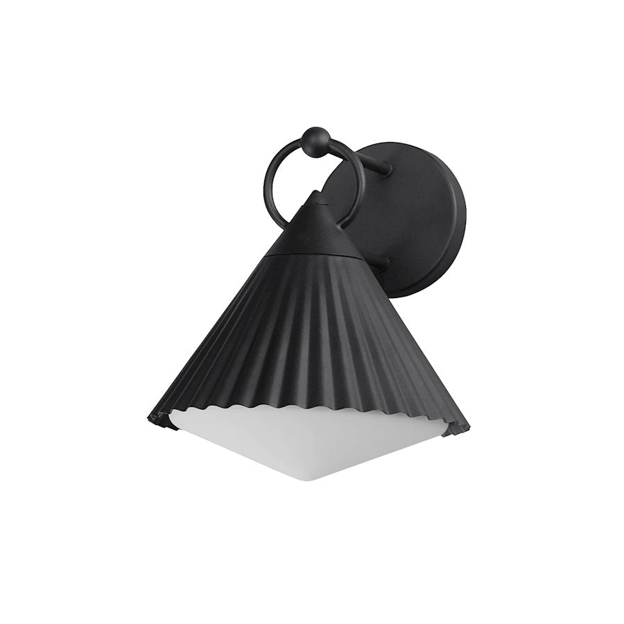 Maxim Lighting Odette 1 Light 12" Outdoor Wall Mount, Black/White - 35134WTBK