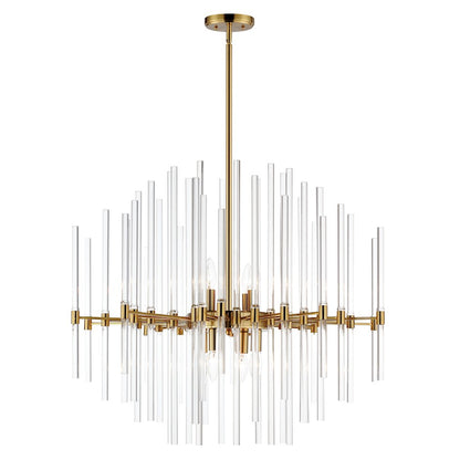 Maxim Lighting Divine 8 Light 26" Chandelier, Heritage/Clear - 38406CLHR