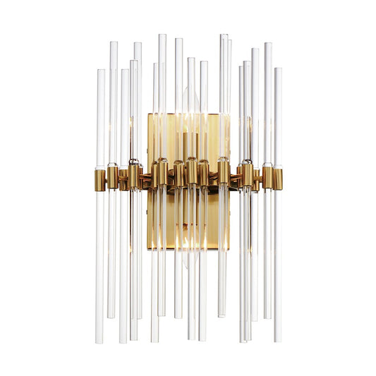 Maxim Lighting Divine 2 Light Wall Sconce, Heritage/Clear - 38409CLHR