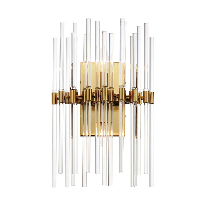 Maxim Lighting Divine 2 Light Wall Sconce, Heritage/Clear - 38409CLHR