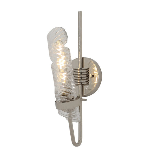 Milano 1 Light Wall Sconce, Polished Nickel