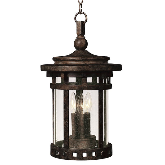 Maxim Santa Barbara VX 3-LT Outdoor Hanging Lantern, Sienna