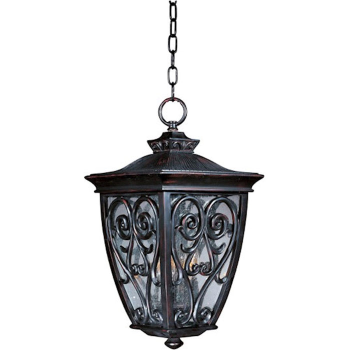 Maxim Newbury VX 3-Light Outdoor Hanging Lantern, Bronze