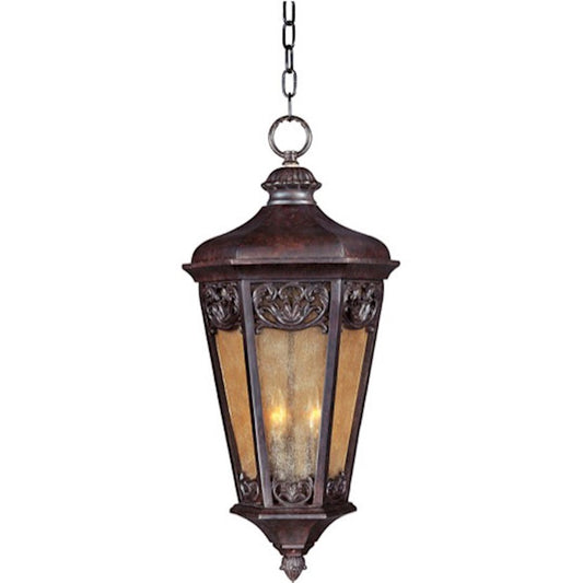 Maxim Lexington VX 3-Light Outdoor Hanging Lantern, Umber