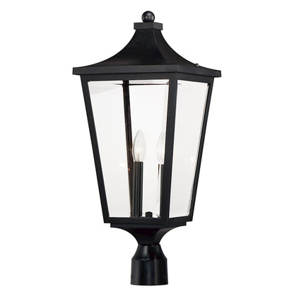 Maxim Lighting Sutton Place VX 2 Light Outdoor Post Lantern, BK - 40230CLBK