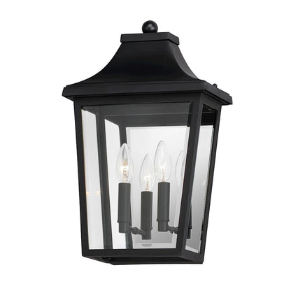 Maxim Lighting Sutton Place VX 2 Lt Outdoor Wall Mount, Black/Clear - 40231CLBK