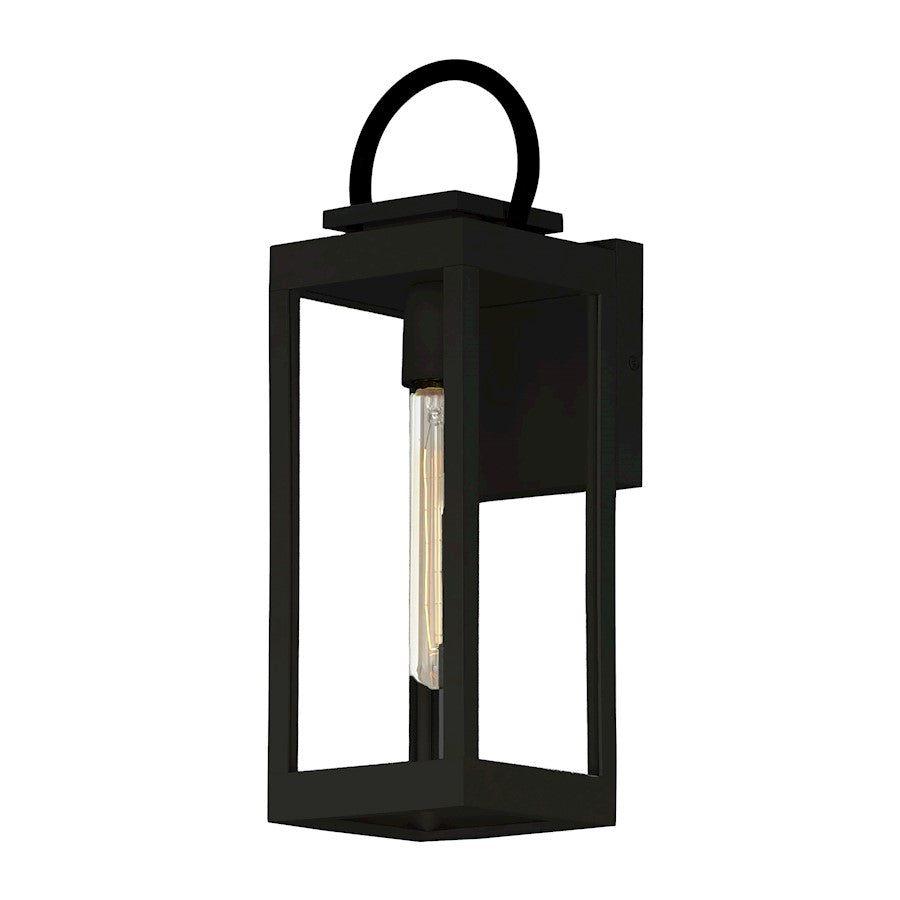 Maxim Lighting Nassau VX 1 Light Med. Outdoor Wall Lantern, BK/Clear - 40314CLBK