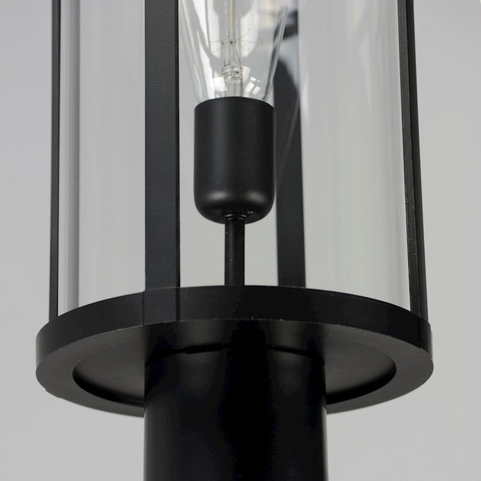 Maxim Lighting Clyde Vx 1 Light Post Lantern, Black/Clear