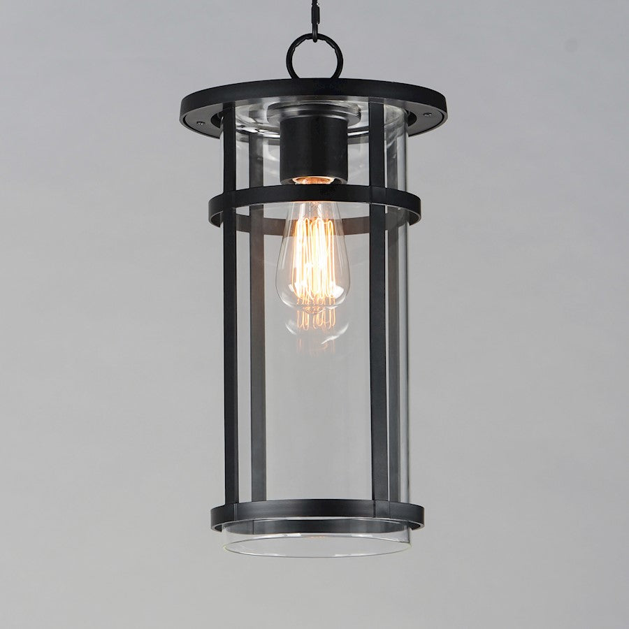 Maxim Lighting Clyde Vx 1 Light Outdoor Hanging Pendant, Black/Clear