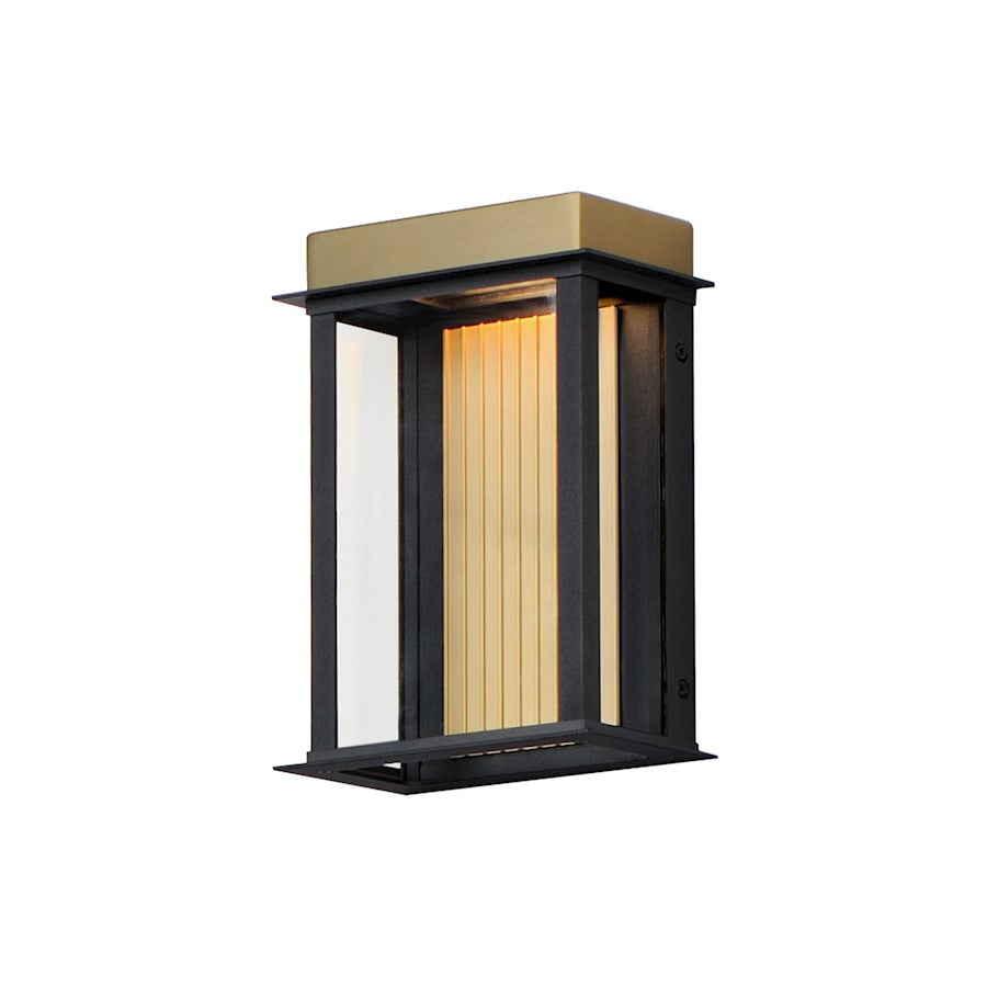 Maxim Lighting Rincon Small LED 1 Light Outdoor Sconce, Black/Gold - 50752BKGLD