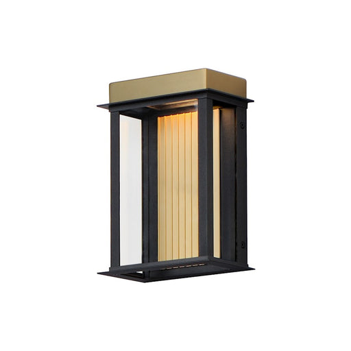 Maxim Lighting Rincon Small LED 1 Light Outdoor Sconce, Black/Gold - 50752BKGLD