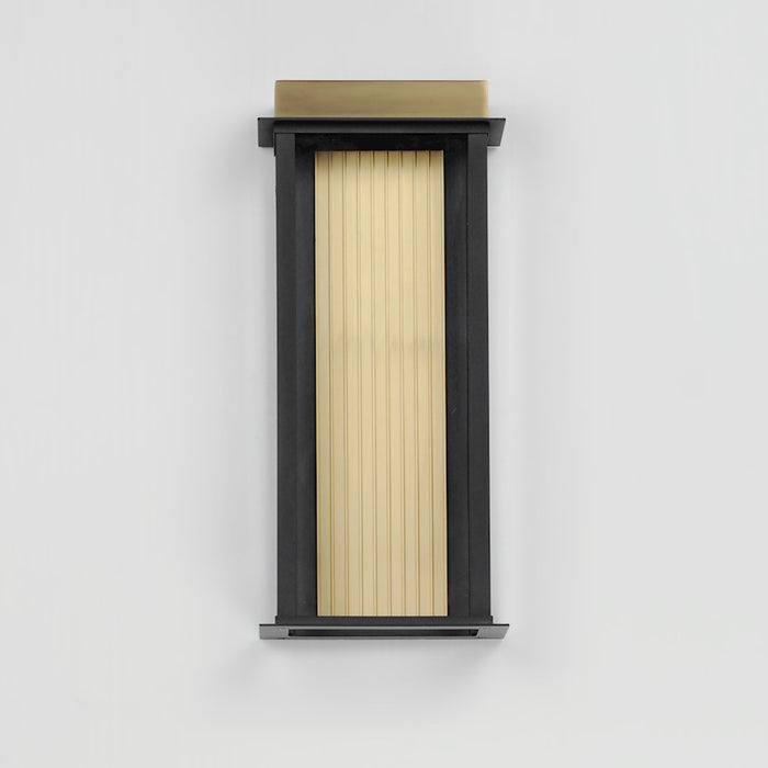 Maxim Lighting Rincon LED 1 Light Outdoor Sconce, Black/Gold