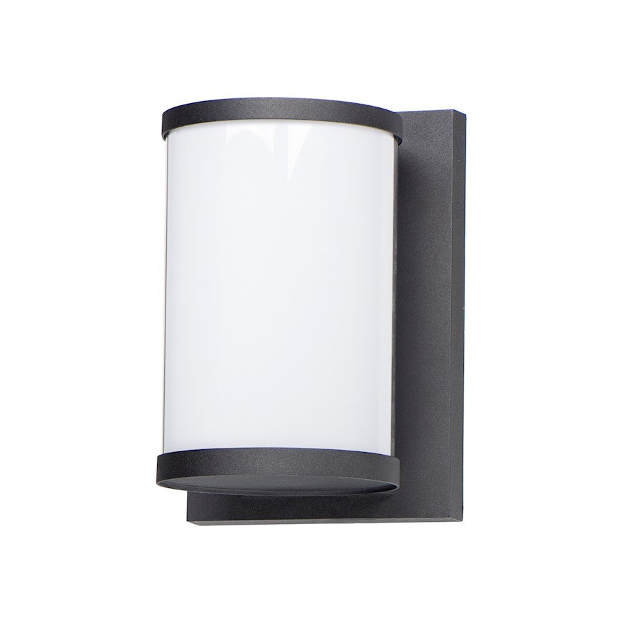 Maxim Lighting Barrel Medium LED Outdoor Wall Sconce, Black/White - 52126WTBK