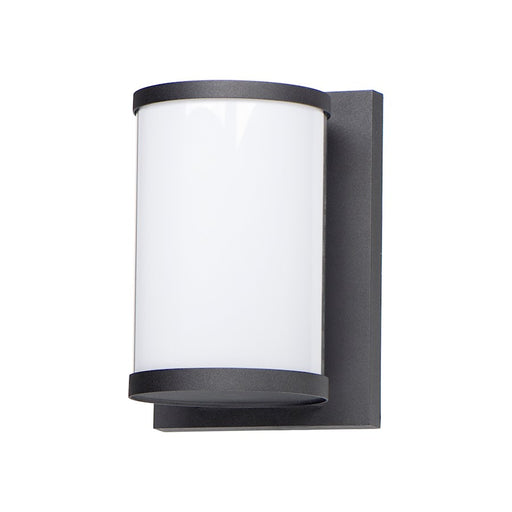 Maxim Lighting Barrel Medium LED Outdoor Wall Sconce, Black/White - 52126WTBK