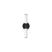 Maxim Lighting Tubo 1 Light 18" LED Wall Sconce, Black/White - 52500WTBK