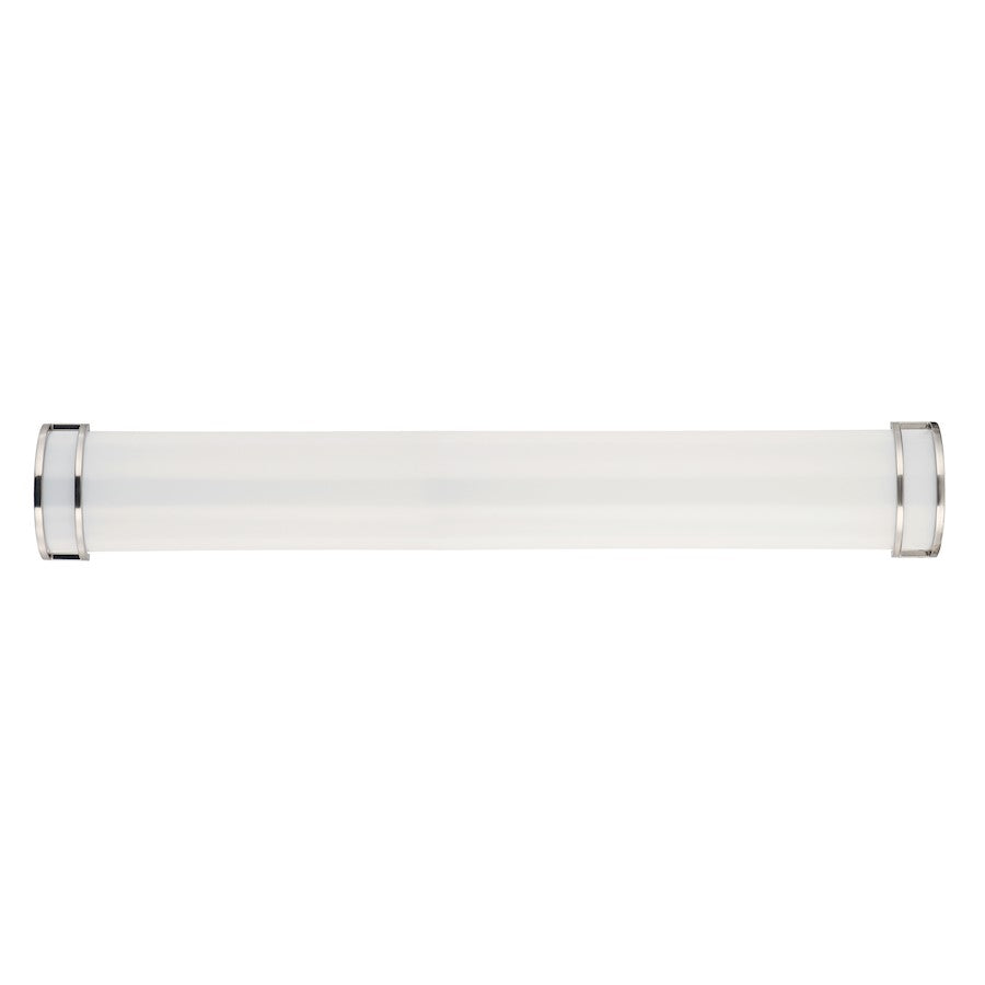 Maxim Lighting Linear LED 1-Light 36" Bath Vanity, Nickel/White - 55535WTSN