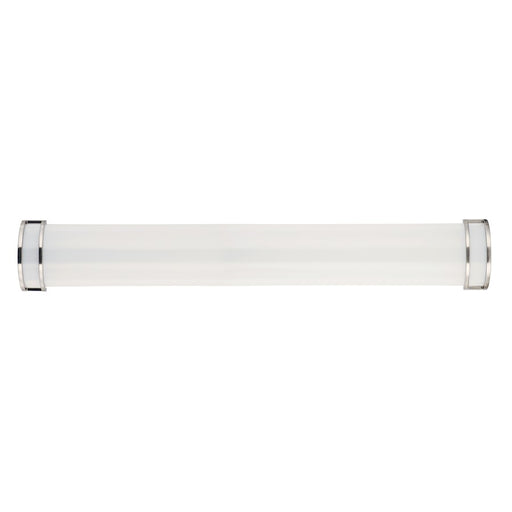 Maxim Lighting Linear LED 1-Light 36" Bath Vanity, Nickel/White - 55535WTSN