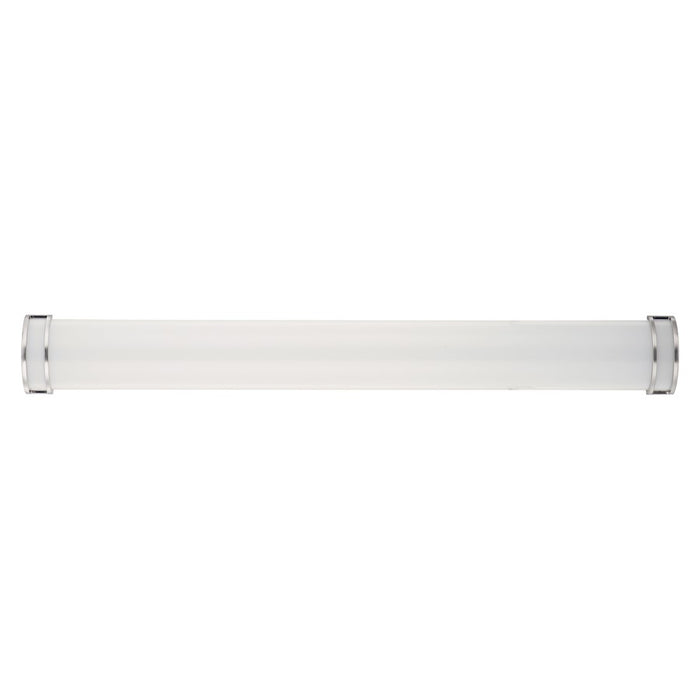 Maxim Lighting Linear LED 1-Light 48" Bath Vanity, Nickel/White - 55536WTSN