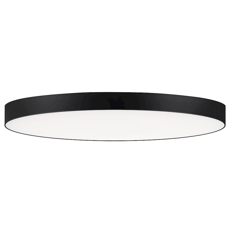 Maxim Lighting Trim 16" Round LED Flush Mount 3000K, Black/White - 57670WTBK