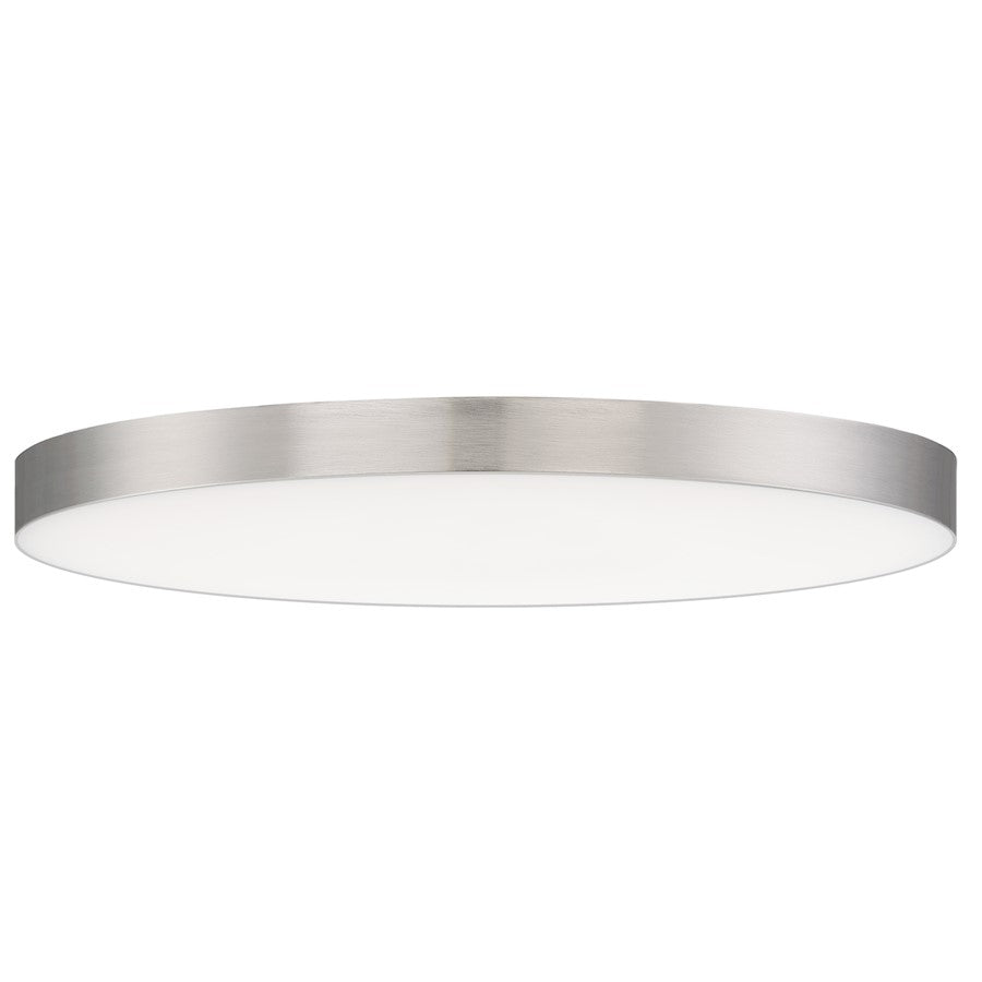 Maxim Lighting Trim 16" Round LED Flush Mount 3000K, Nickel/White - 57670WTSN