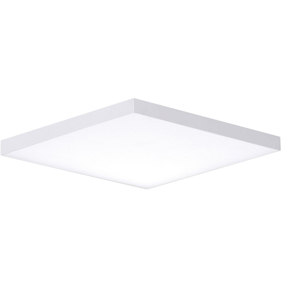 Maxim Lighting Trim 15.5" Square LED Flush Mount 3000K, White/White - 57675WTWT