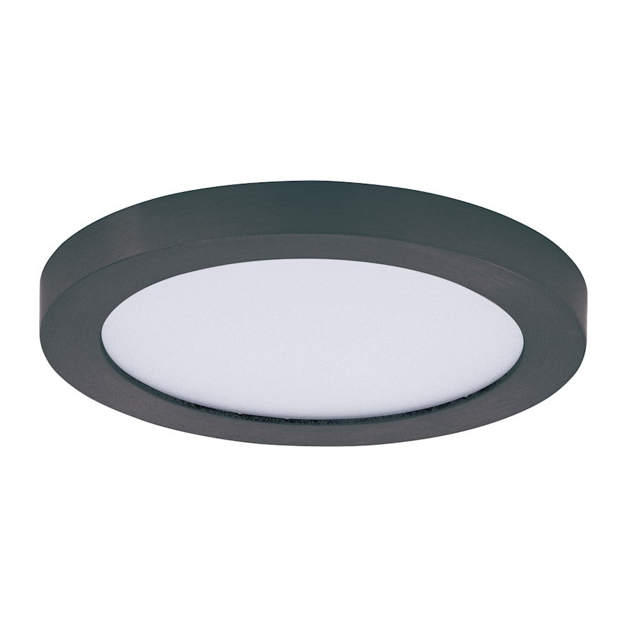 Maxim Lighting Chip 5" 12W Round LED Flush Mount, Black/White - 57690WTBK