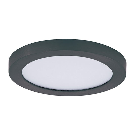 Maxim Lighting Chip 5" 12W Round LED Flush Mount, Black/White - 57690WTBK