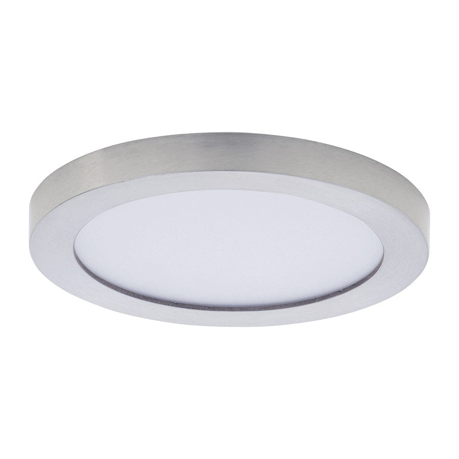 Maxim Lighting Chip 5" 12W round LED 1-Light Flush Mount in Satin Nickel - 57690WTSN