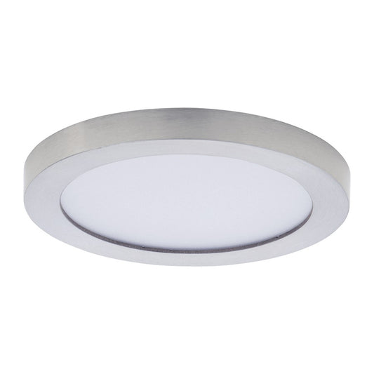 Maxim Lighting Chip 5" 12W round LED 1-Light Flush Mount in Satin Nickel - 57690WTSN