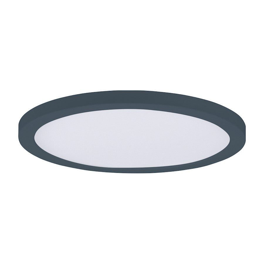 Maxim Lighting Chip 7" 15W Round LED Flush Mount, Black/White - 57692WTBK