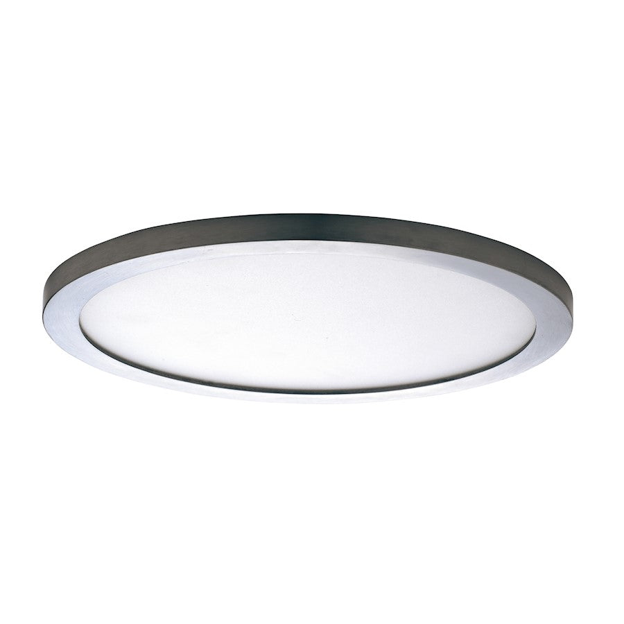 Maxim Lighting Chip 7" 15W round LED 1-Light Flush Mount in Satin Nickel - 57692WTSN