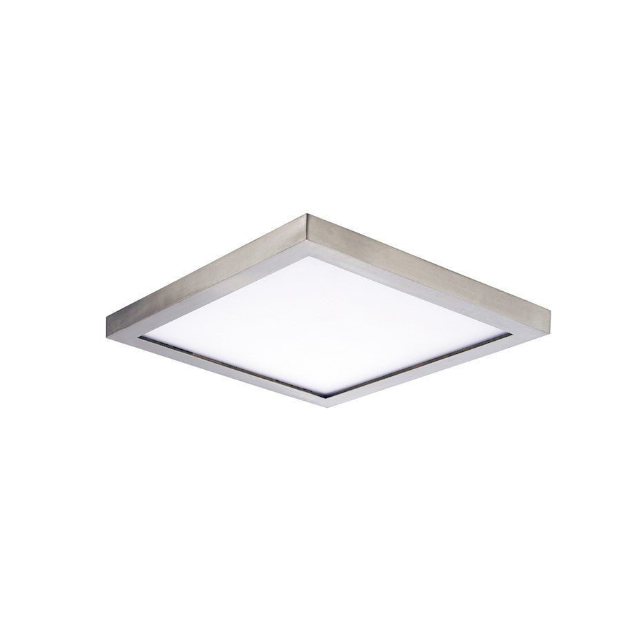 Maxim Lighting Chip 5" 12W square LED 1-Light Flush Mount in Satin Nickel - 57695WTSN